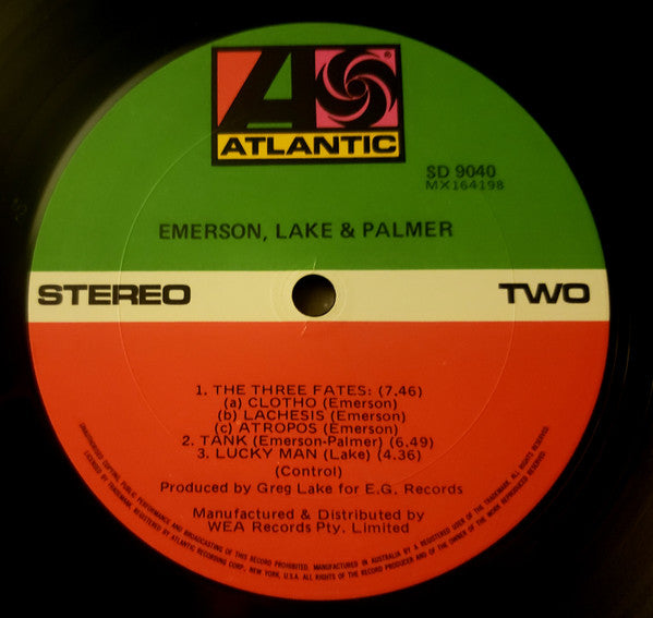 Emerson, Lake & Palmer : Emerson, Lake & Palmer (LP, Album, RE)