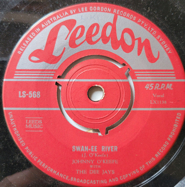 Johnny O'Keefe With The Dee Jays : Steady Game / Swan-ee River  (7", Single)