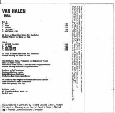 Van Halen : 1984 (Cass, Album, RE)