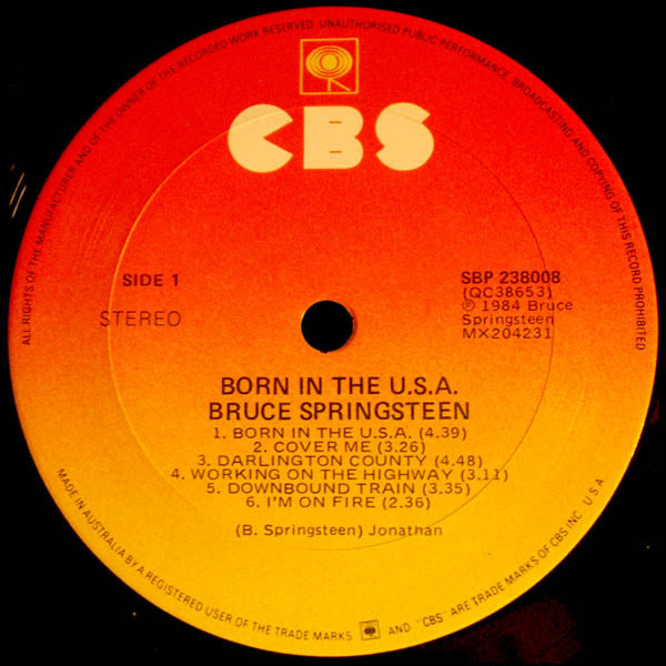 Bruce Springsteen : Born In The U.S.A. (LP, Album)