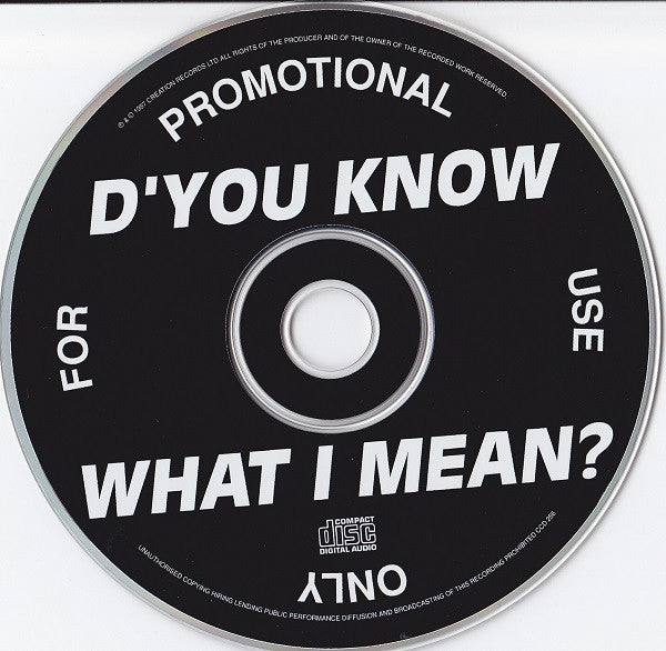 Oasis (2) : D'You Know What I Mean? (CD, Single, Promo)