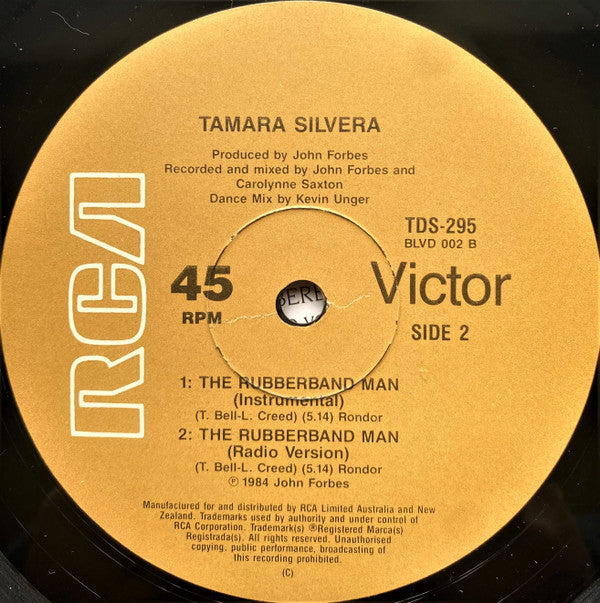 Tamara Silvera : The Rubberband Man (12")