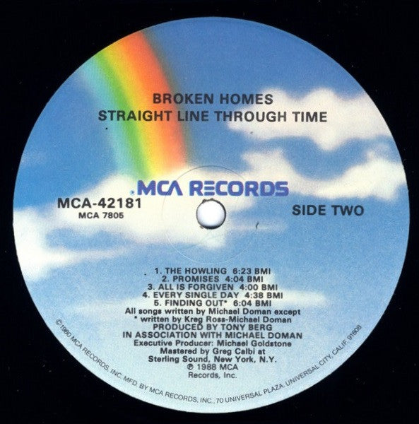 The Broken Homes : Straight Line Through Time (LP, Album)