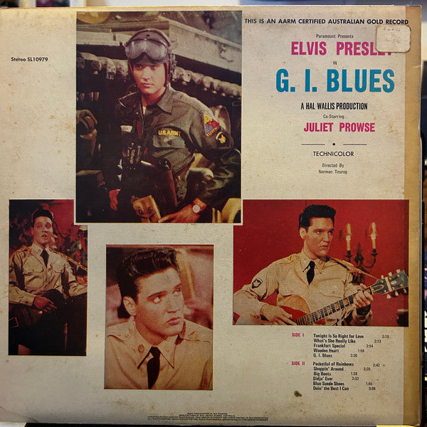 Elvis Presley : G.I. Blues (LP, Album, RE)