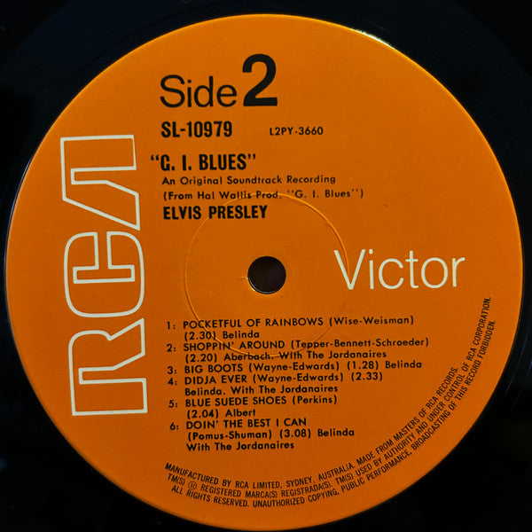 Elvis Presley : G.I. Blues (LP, Album, RE)