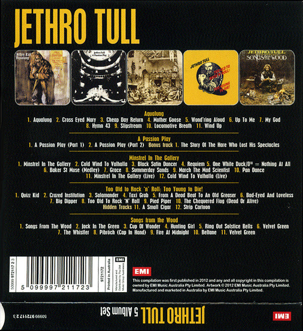 Jethro Tull : 5 Album Set (CD, Album, RE + CD, Album, RE, RM + CD, Album, RE,)