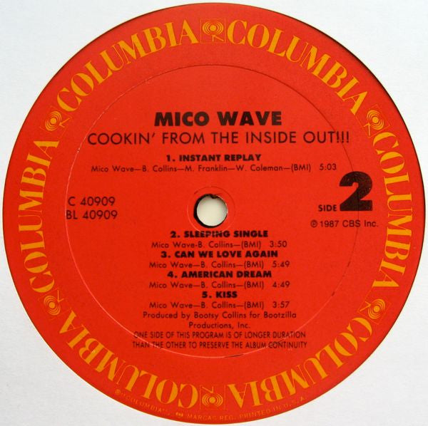 Mico Wave : Cookin' From The Inside Out!!! (LP, Album)