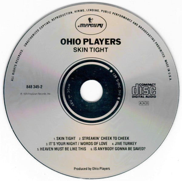Ohio Players : Skin Tight (CD, Album, RE)