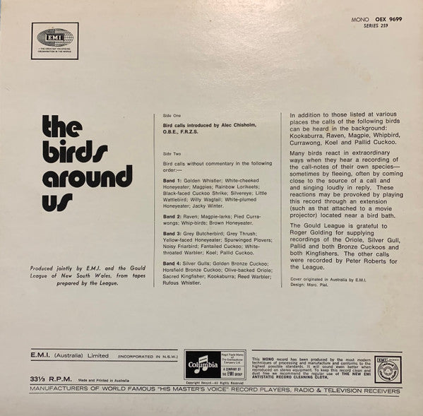 Alec Chisholm : The Birds Around Us (LP, Album, Mono)