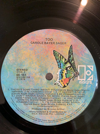 Carole Bayer Sager : ...Too (LP, Album)