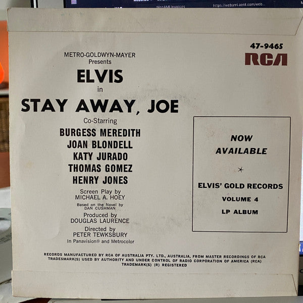 Elvis* : Stay Away / U.S. Male (7", Single)