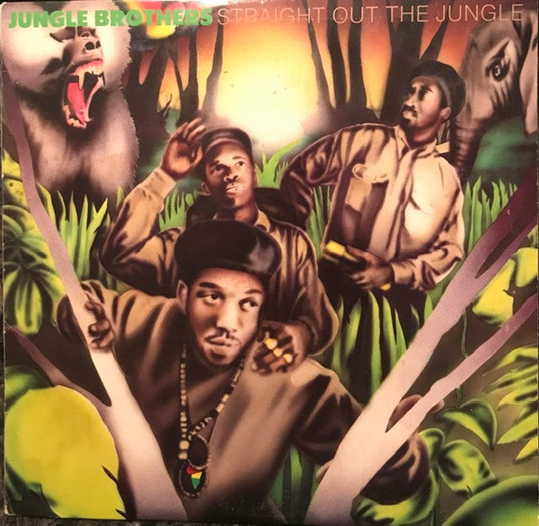 Jungle Brothers : Straight Out The Jungle (LP, Album, Gre)