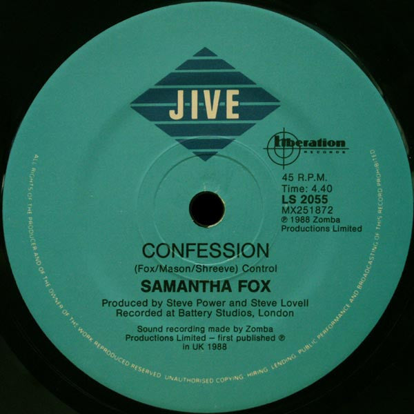 Samantha Fox : I Only Wanna Be With You (7", Single)