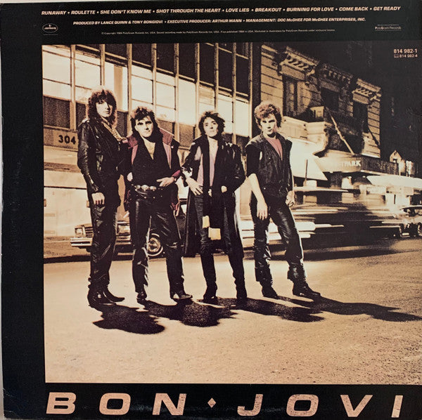 Bon Jovi : Bon Jovi (LP, Album)