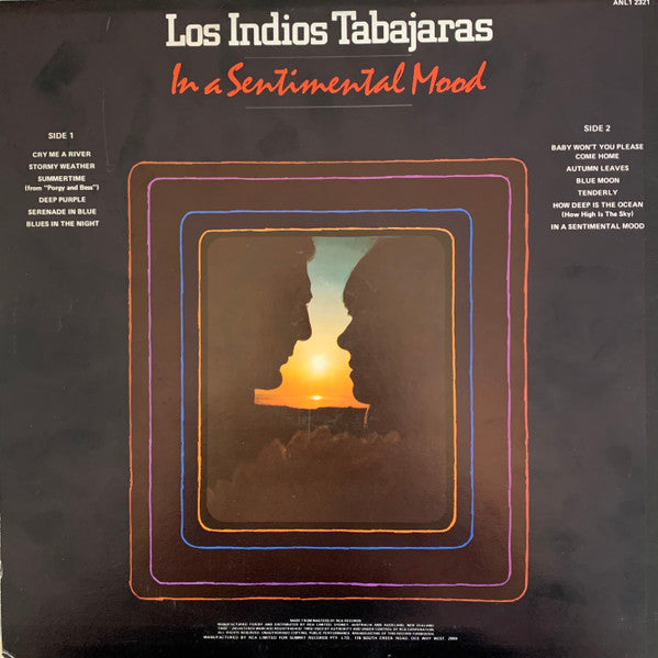 Los Indios Tabajaras : In A Sentimental Mood (LP, Album, RE)