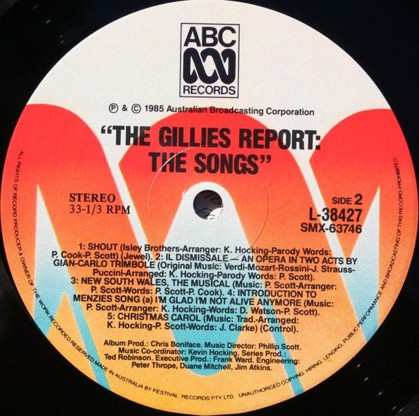 Various : The Gillies Report: The Songs (LP, Album)