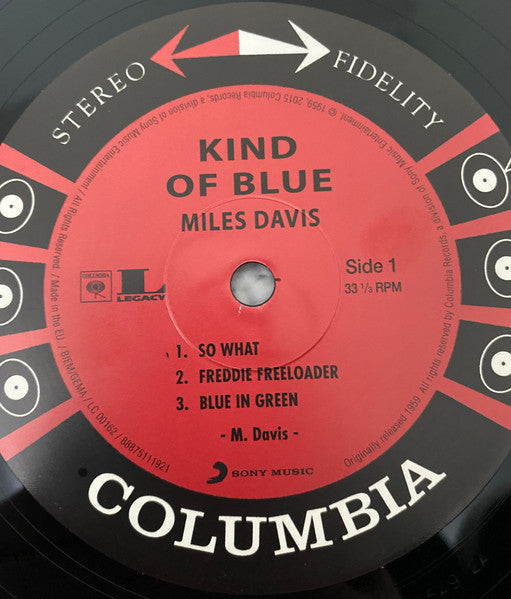 Miles Davis : Kind Of Blue (LP, Album, RE, 180)