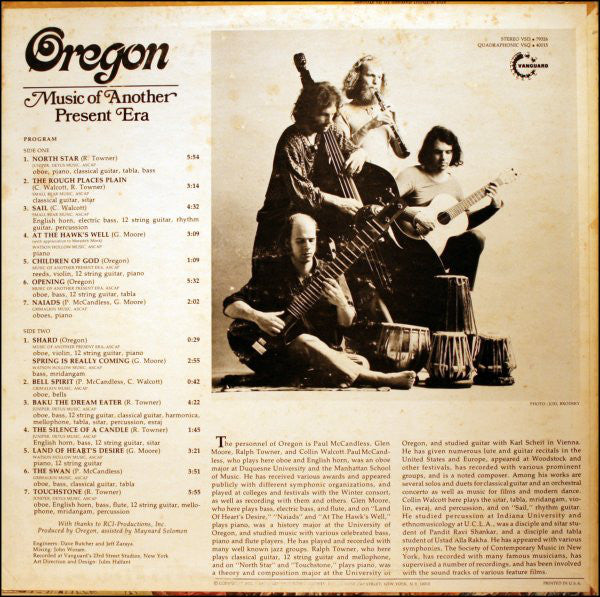 Oregon : Music Of Another Present Era (LP, Album)