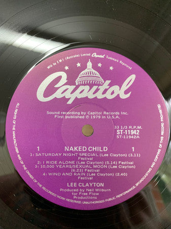 Lee Clayton : Naked Child (LP, Album)