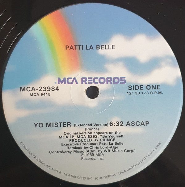 Patti LaBelle : Yo Mister (12", Single)