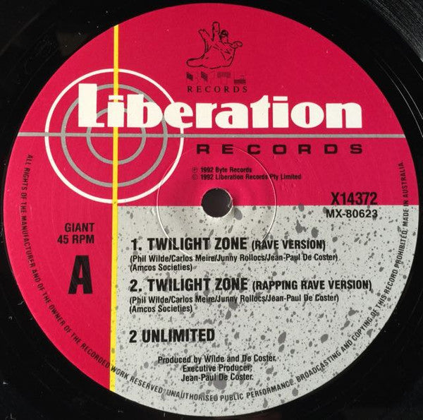 2 Unlimited : Twilight Zone (12")