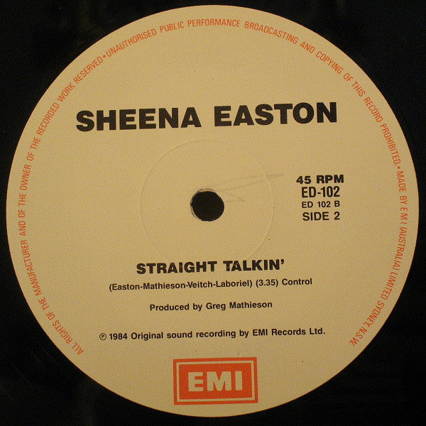 Sheena Easton : Strut (12", Single)