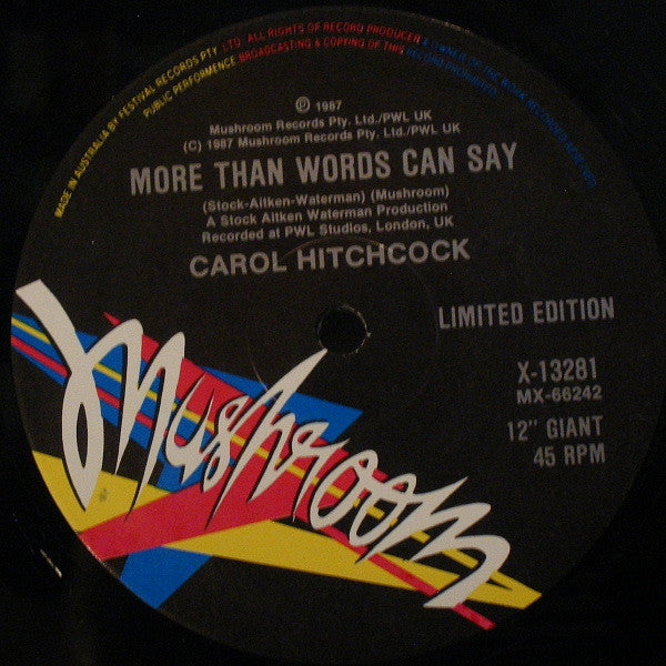 Carol Hitchcock : Get Ready (Extended Remix) (12", Single, Ltd)