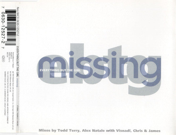 Everything But The Girl : Missing (CD, Single)