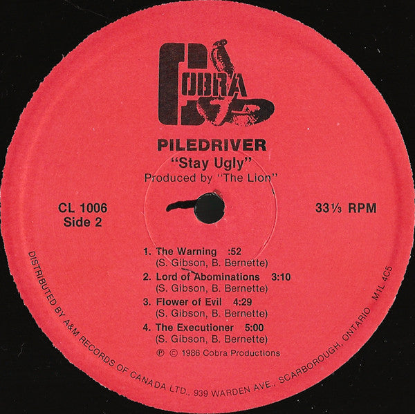 Piledriver (2) : Stay Ugly (LP, Album)