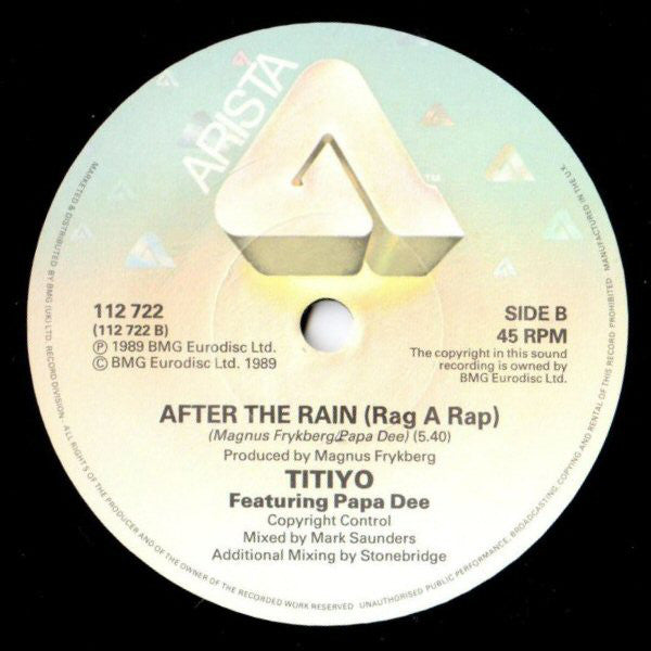 Titiyo : After The Rain (7", Single, Pap)