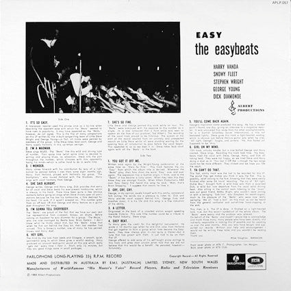 The Easybeats : Easy (LP, Album, RE)