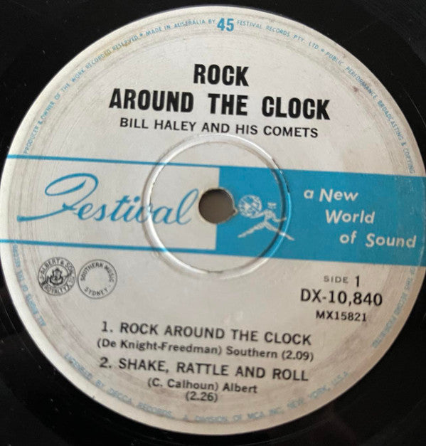 Bill Haley And His Comets : Rock Around The Clock (7", EP, Whi)