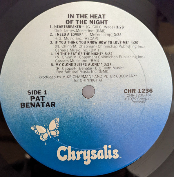 Pat Benatar : In The Heat Of The Night (LP, Album, San)