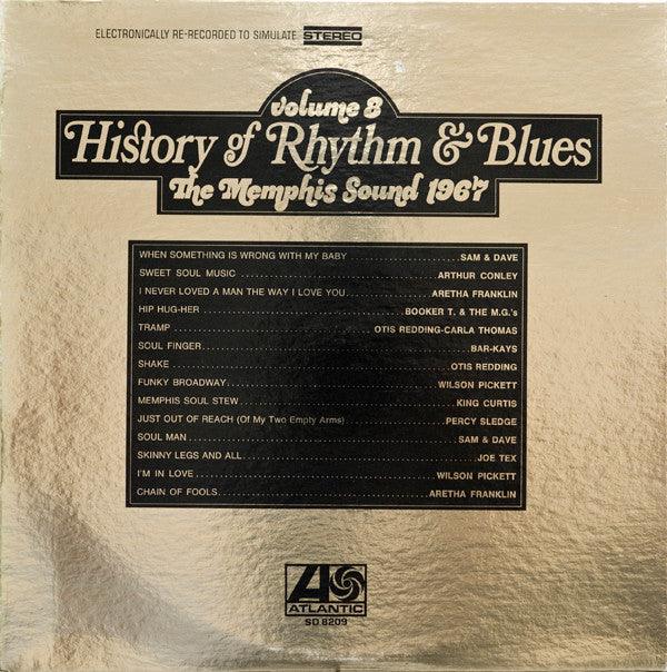Various : History Of Rhythm & Blues  Volume 8  The Memphis Sound 1967 (LP, Comp, Mon)