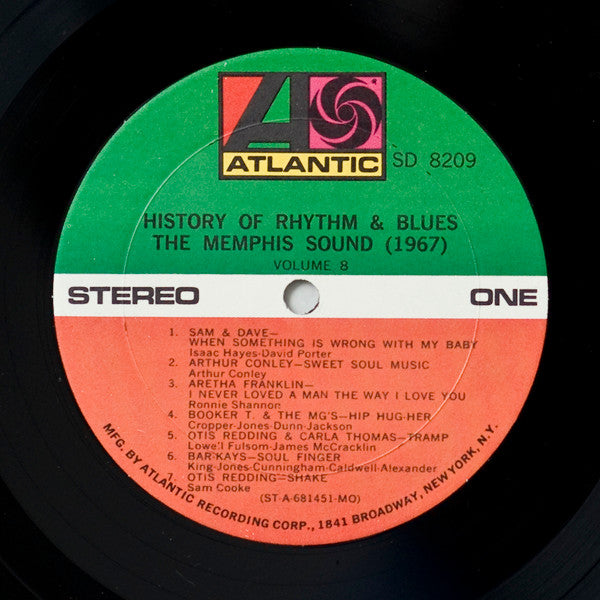 Various : History Of Rhythm & Blues  Volume 8  The Memphis Sound 1967 (LP, Comp, Mon)