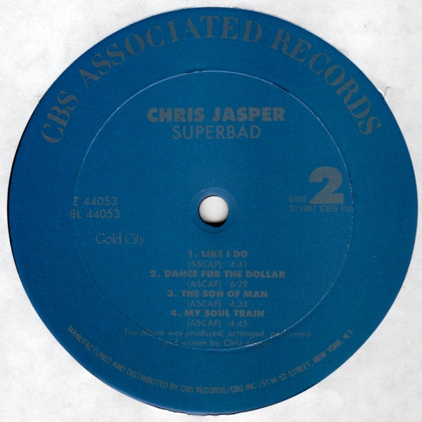 Chris Jasper : Superbad (LP, Album)