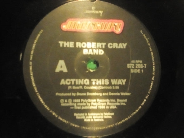 The Robert Cray Band : Acting This Way (7", Single)