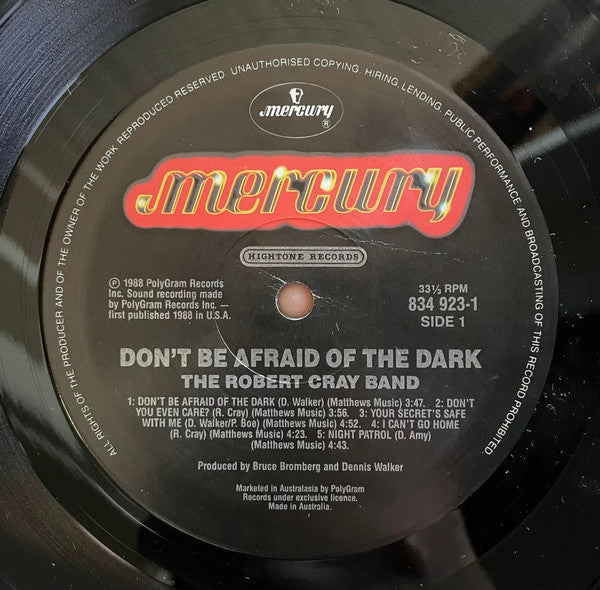 The Robert Cray Band : Don't Be Afraid Of The Dark (LP, Album)