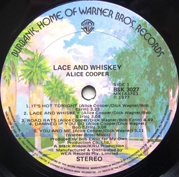 Alice Cooper (2) : Lace And Whiskey (LP, Album)