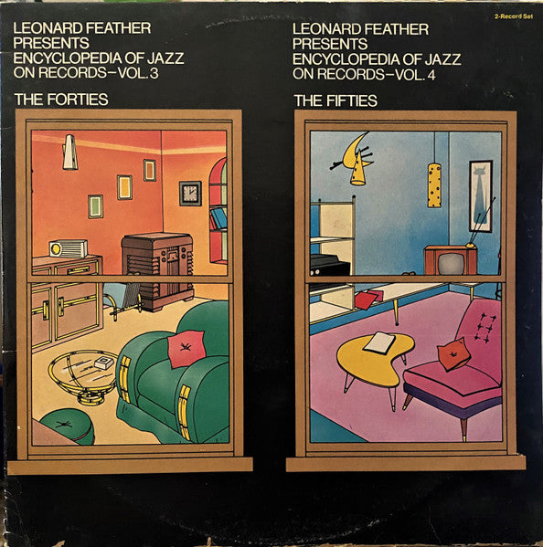 Various : Encyclopedia Of Jazz On Records - Vol. 3 The Forties / Vol. 4 The Fifties (2xLP, Comp, Gat)