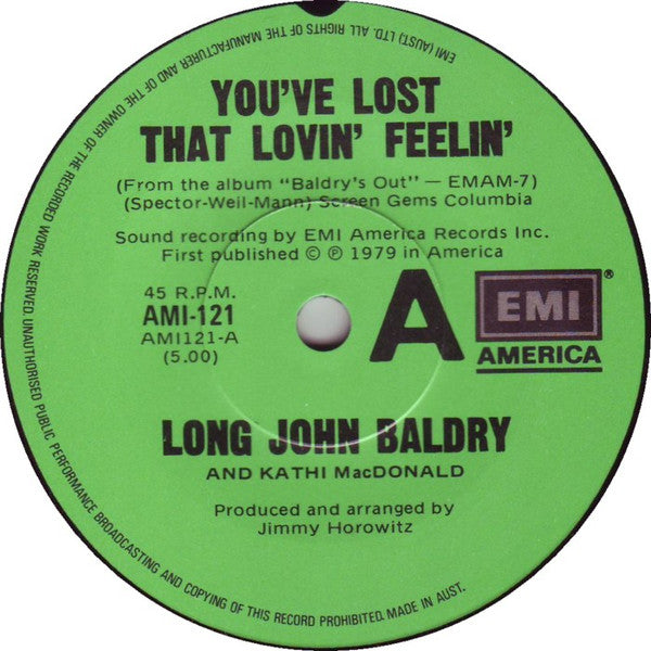 Long John Baldry : You&#39;ve Lost That Lovin&#39; Feelin&#39; (7&quot;, Single)