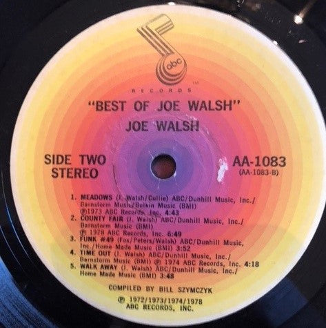 Joe Walsh : The Best Of Joe Walsh (LP, Comp)