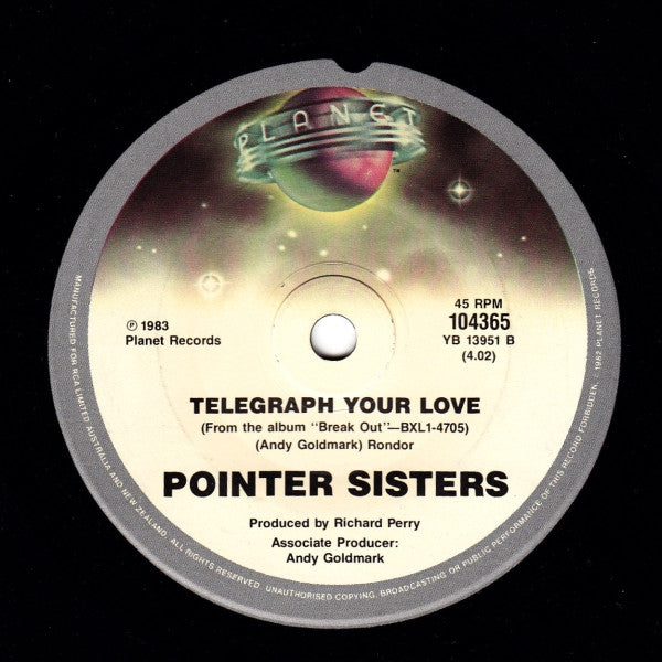 Pointer Sisters : Neutron Dance (7", Single)