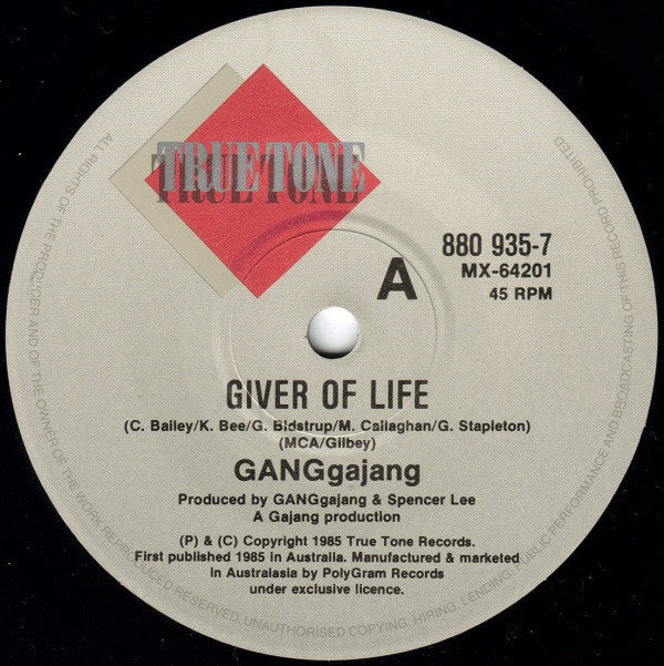 GANGgajang : Giver Of Life (2x7", Single)