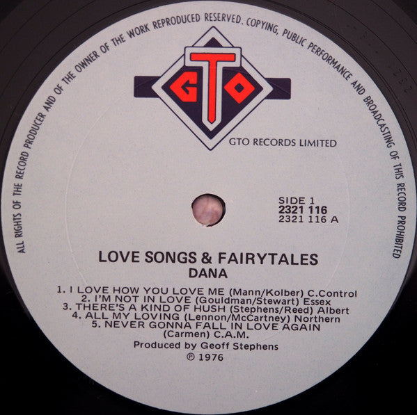 Dana (9) : Love Songs & Fairytales (LP, Album)