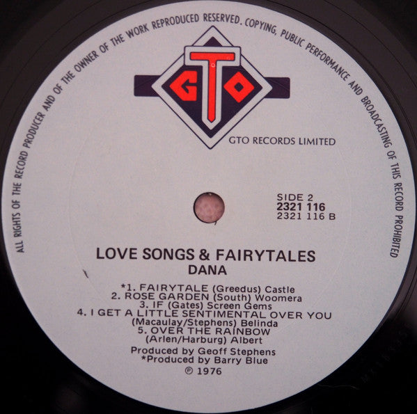 Dana (9) : Love Songs & Fairytales (LP, Album)