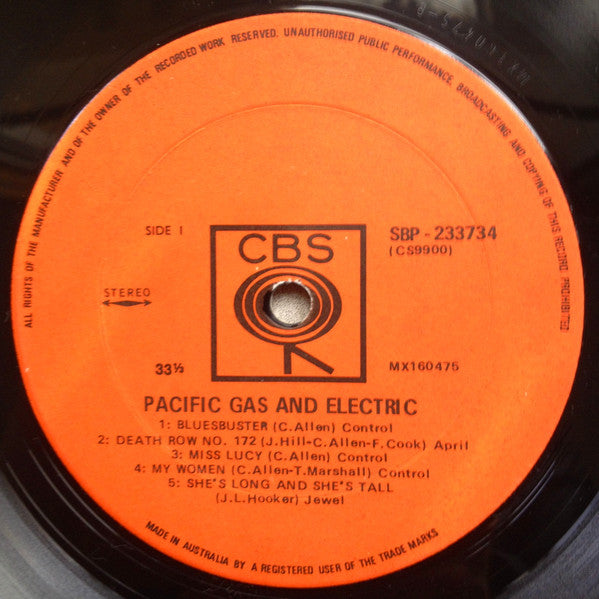 Pacific Gas & Electric : Pacific Gas And Electric (LP, Album)