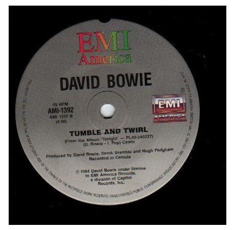 David Bowie : Tonight (7", Single)