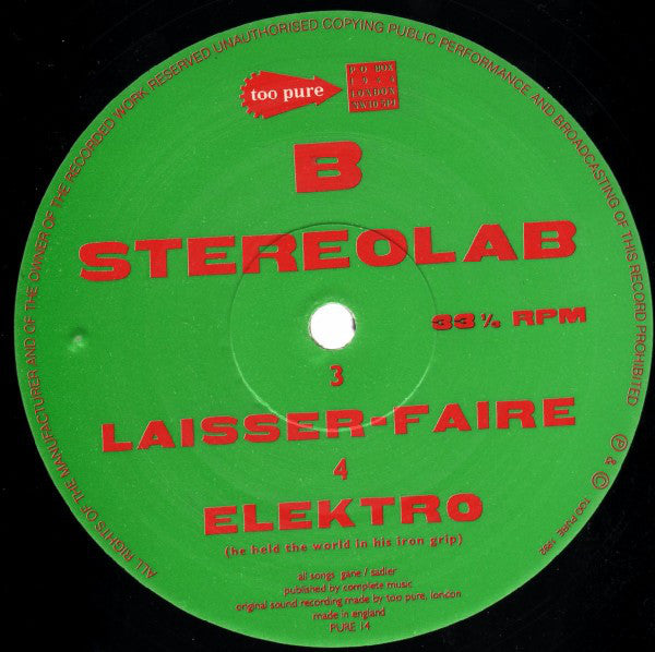 Stereolab : Low Fi (10", EP)