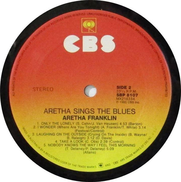 Aretha Franklin : Aretha Sings The Blues (LP, Album, Comp)